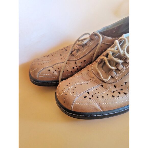 Brazil Leather Womens Laced Loafers by Zolta Size 8 1/2 Medium Hand Made - Picture 5 of 15